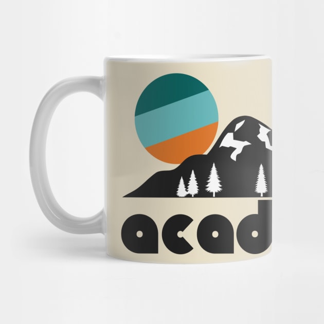 Retro Acadia ))(( Tourist Souvenir National Park Design by darklordpug